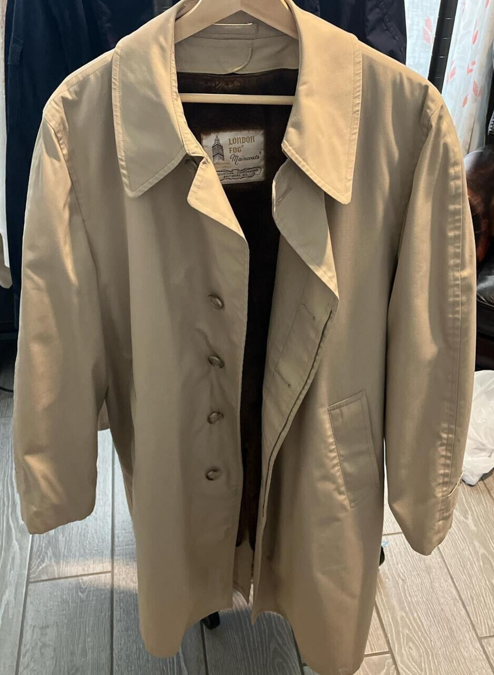 London Fog Beige Classic Trench Coat - Women